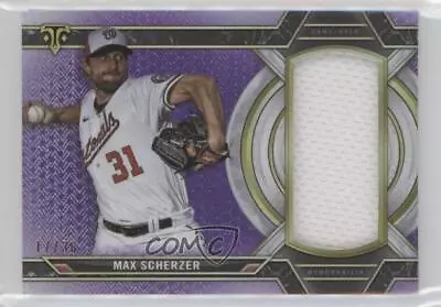 2021 Topps Triple Threads Single Jumbo Relics Amethyst /36 Max Scherzer #SJR-MSH • $9.74