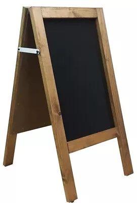 Wooden Pavement Sign A-board Chalkboard -shop/pub - Liquid Or Traditional Chalk • £25.99