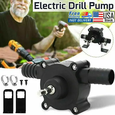 $8.99 • Buy Hand Electric Drill Drive Self Priming Pump Home Oil Fluid Water Transfer Tools