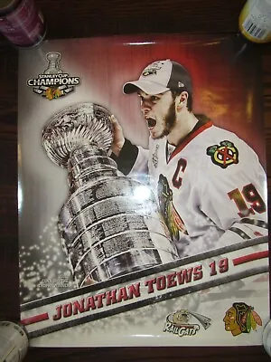 JONATHAN TOEWS 19 -Chicago Blackhawks 2010 Poster 16x20 NHL HOCKEY Stanley Cup • $10.50