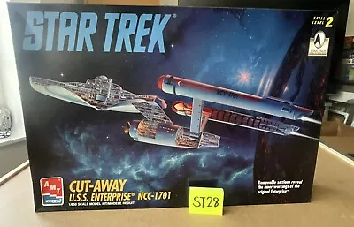 AMT 8790 ERTL Star Trek Cut-Away USS Enterprise NCC-1701   Scale Model Kit • $19.99