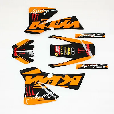 3M KTM Decals Graphics Sticker Kit KTM 50 Style Fairing PIT PRO Trail Dirt Bike • $24.99