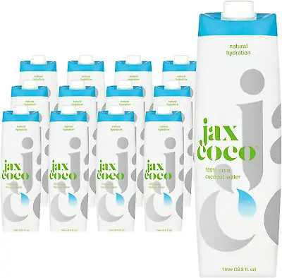Jax Coco 100% Pure Coconut Water Coconut Water Multipack 12 Count • £40.27
