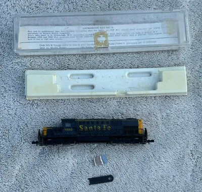 Model Power N Scale Santa Fe Alco RSD-15 Steam Locomotive Engine #7550 As Is • $40