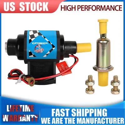 Universal Micro Electric Gas Fuel Pump 35 GPH 4-7PSI External For Carburetor 12S • $23.99