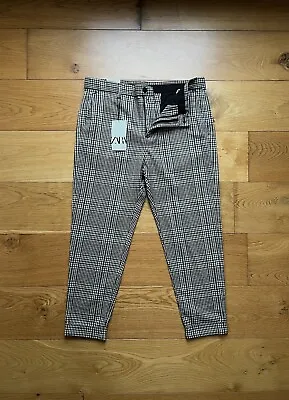 Men’s Zara Smart Slim Fit Trousers Tapered - 34W • £14.99