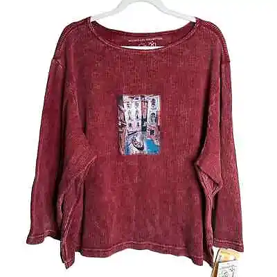 Michael Leu Collection Art Top Size XL NWT  • $30