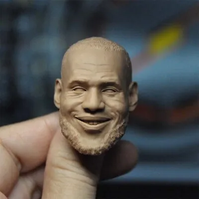 1/6 LeBron James Smile Head Carved Model For 12in Male PH TBL Figure Body Toys • $17.99