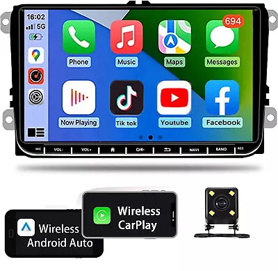 Android 13 Car Stereo Radio Carplay Head Unit For VW Beetle MK5 MK6 Tiguan Polo • $185.99