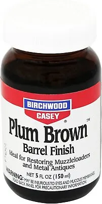 Birchwood Casey Plum Brown Barrel Finish Restoring Metal 5-Ounce BC-14130 • $17.83