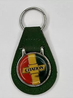 Chevrolet Citation Chevy Leather Keychain Key Ring Key Fob Key Chain Vintage • $13.49