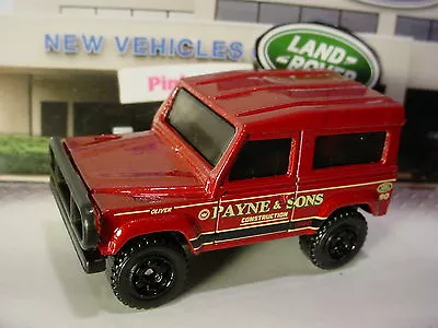 2017 Matchbox LAND ROVER 90 Ninety☆red;PAYNE & SONS CONSTRUCTION☆Loose Matchbox  • $4.90