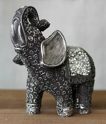 £7.99 • Buy Resin Elephant Ornament Decorative Figurine Animal Statue Gift Indoor Outdoor
