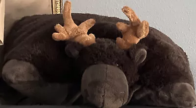 Used Authentic Genuine My Pillow Pet Moose Plush Stuffed Retired 2010 Large 18” • $54.99