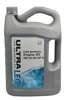 Genuine Honda Synthetic Engine Oil LEO 0W-20 5L 08234P99A4PU2 • $66.45