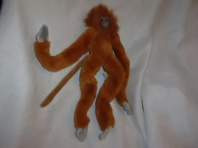 WILD REPUBLIC VINYL FACE  MONKEY PLUSH RUST  TAN  20   Hanging 1998  K & M • $15.94