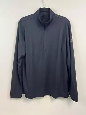 ADIDAS GOLF Men's 1/4 Zip Lightweight Pullover Black Sz M NWT • $41