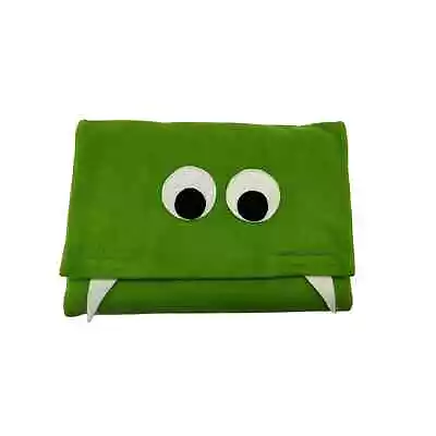 Handmade Green Monster Felt Laptop Sleeve Case Bag 14 X 10 Mac Windows Dell Etc • $16.94