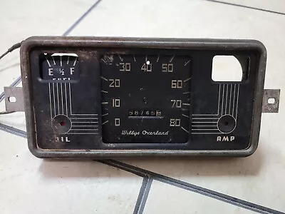 Jeep Willys Overland Instument Panel Kaise Dash Cluster  Odometer Speedometer  • $189