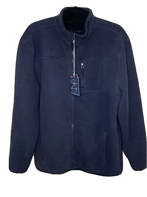 Original Waterproof Vintage Men’s L Sherpa Lined Full Zip Up Jacket Navy NWT • $54.88