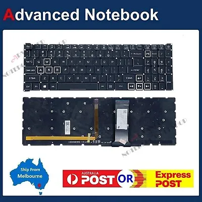 White Backlit Keyboard Acer Nitro 5 AN515-54 AN515-55 AN715-51 AN517-51 N18C3 US • $75