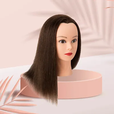 Hair Mannequin Head Practice Styling Training Cosmetology Doll Head With Stand • $43.19