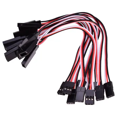 10Pcs Servo Extension Lead Cable For RC Futaba JR Male To Female Wire Connector • $6.61