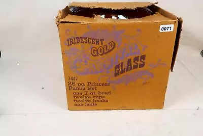 Vintage Collectible Indiana Glass Company Princess Punch Bowl Set • $79.95