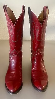 Vintage Nocona Co. Women’s Red Sz 5.5B Western Cowgirl Boots* • $89