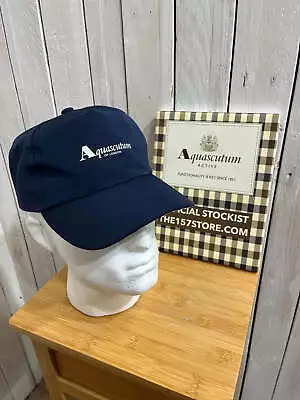 Aquascutum Casual Cap - Navy (Club Check Underside) • £55