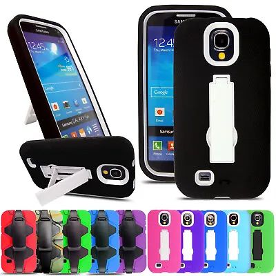 Hybrid Armour Shockproof Stand Case Cover For Samsung S3 S4 S5 S6 S7 Note 2 3 • £5.99