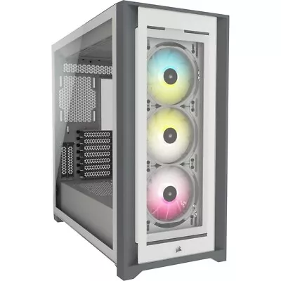 Corsair ICUE 5000X RGB E-ATX Gaming Case - White • £195.18