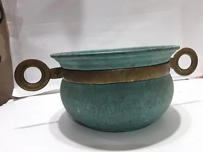 Vintage Old Copper And Brass 3.5 X 6  Potkettle With Heavy Patina • $7