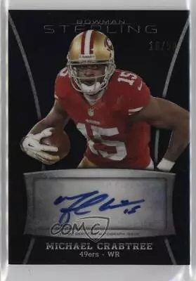 2013 Bowman Sterling Auto Black Refractor /50 Michael Crabtree #BSA-MC Auto • $10.89