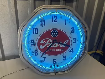 Vintage Pearl Beer Bar Clock • $1650