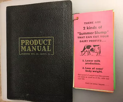 Vintage Moorman Mfg Product Manual -empty- And Feed Product Information Cards • $9.95
