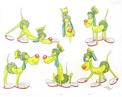 SIX ORIGINAL DRAWINGS OF K-9 MARTIAN DOG - Signed By Virgil Ross • $375
