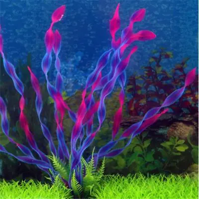 £3.18 • Buy Artificial Aquatic Large Fake Plants Aquarium Plastic Fish Tank Decoration IT