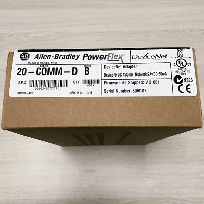 NEW Allen Bradley 20-COMM-D SER B POWERFLEX DEVICENET Adapter 20COMMD  • $188.80