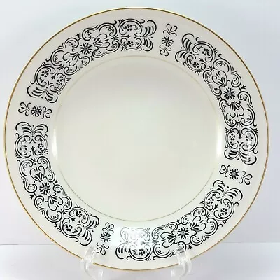 Mikasa Riviera 205 Coupe Soup Cereal Bowl Ivory Black Scrolls 7.75  • $10