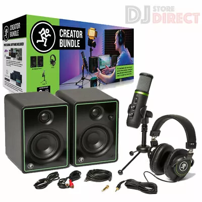 Mackie Creator Bundle Home Recording DJ Studio Package CR3-X Monitor Speakers • £229