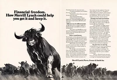 1974 Merrill Lynch: Financial Freedom Get It And Keep It Vintage Print Ad • $7.50