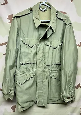 BIG WWII US Army M43 / M1943 Field Jacket W/ Hood - Size 42 Long • $139.99