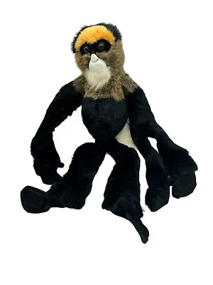 1998 K&M International Hanging Monkey Plush Black/White/brown 18  Stuffed Animal • $9.99
