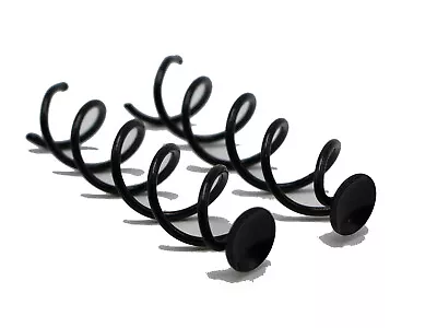 $3.29 • Buy 10 Black Spiral Spin Screw Bobby Pin Hair Clip Twist Barrette 50mm With Bowl Pad