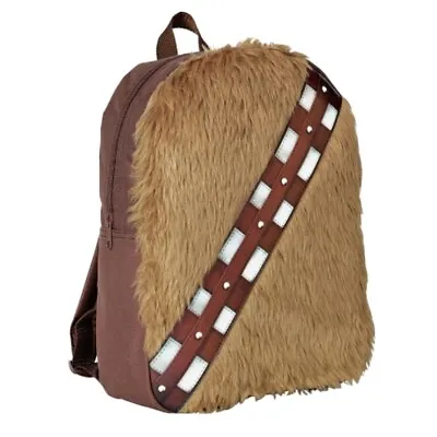 £8.99 • Buy Chewbacca Backpack Star Wars Furry Kids School Bag Shoulder Travel Rucksack Gift
