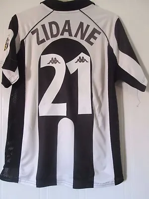 Juventus 1997-1998 Zidane 21 Home Football Shirt Size Medium /41959 • £179.99