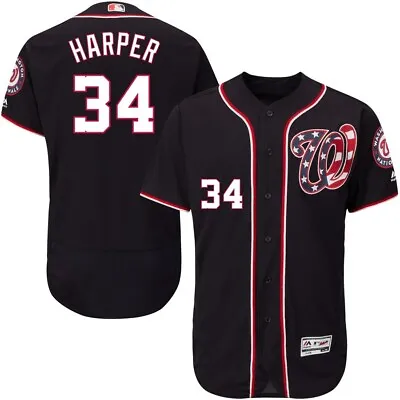 Bryce Harper Washington Nationals Majestic Flex Base Authentic JERSEY SZ 60 • $200