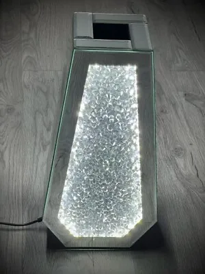 £44.99 • Buy LED Diamond Crushed Crystal Sparkly Mirrored Floor Vase 40CM