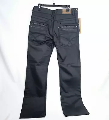 Vintage Way Jeans Men's Water Resistant Cotton Black Steam Punk Size 34 90's • $34.99